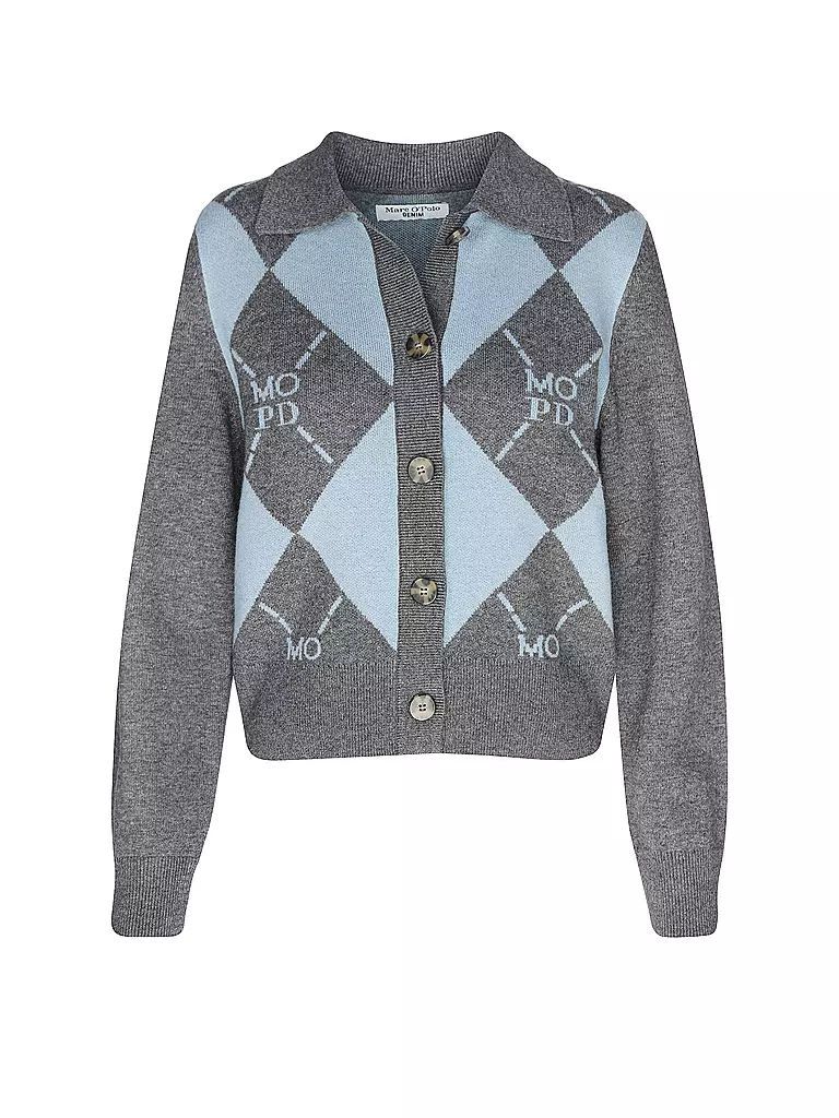 MARC O' POLO DENIM Strickjacke  blau