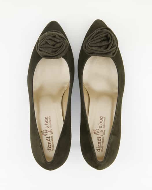 Dirndl & Bua 1990-07 Pumps in Grün