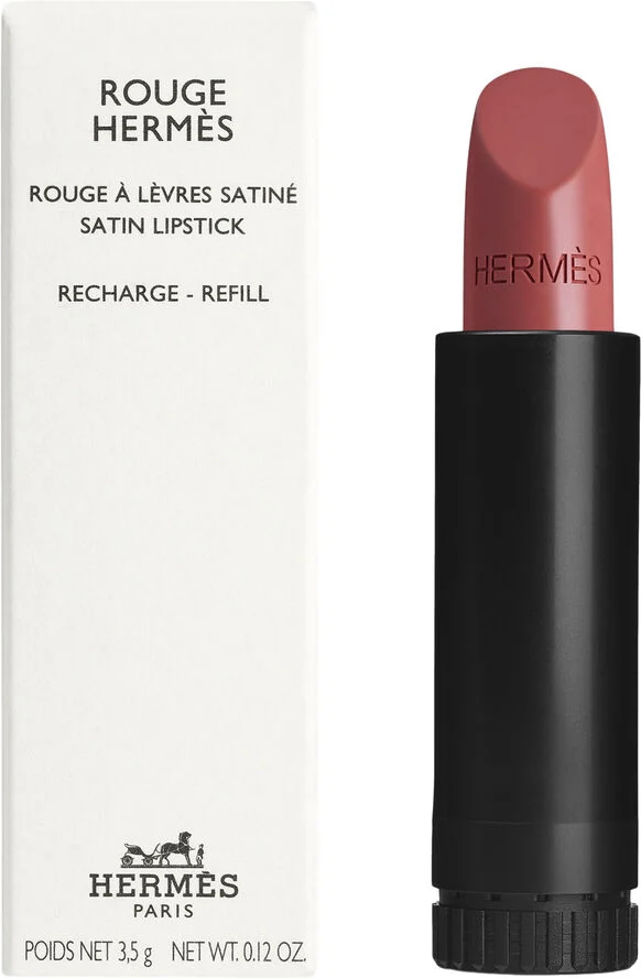 HERMÈS Rouge Hermès, satin lipstick refill, Rose Épicé