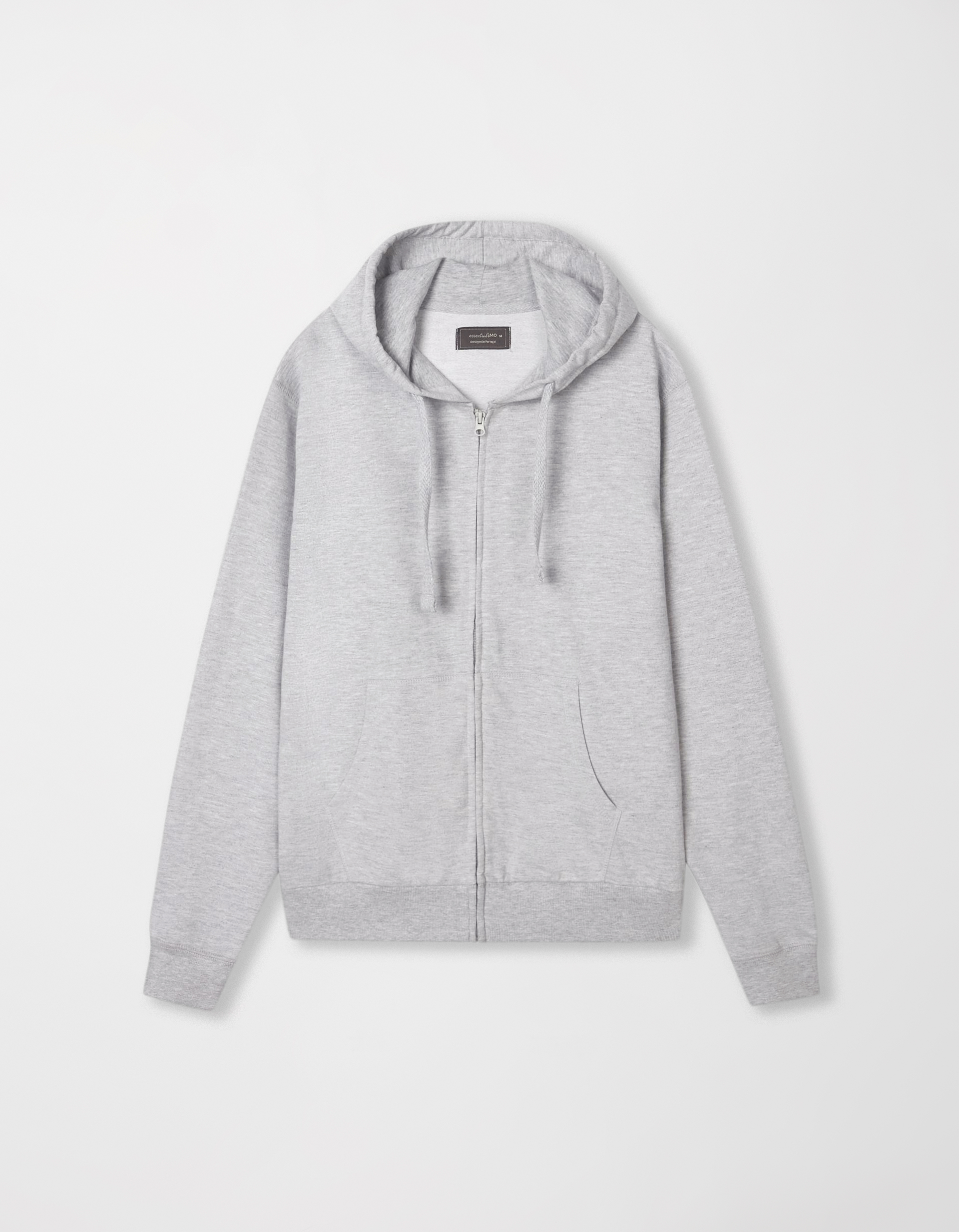 Casaco Jersey com Capuz, Cinza