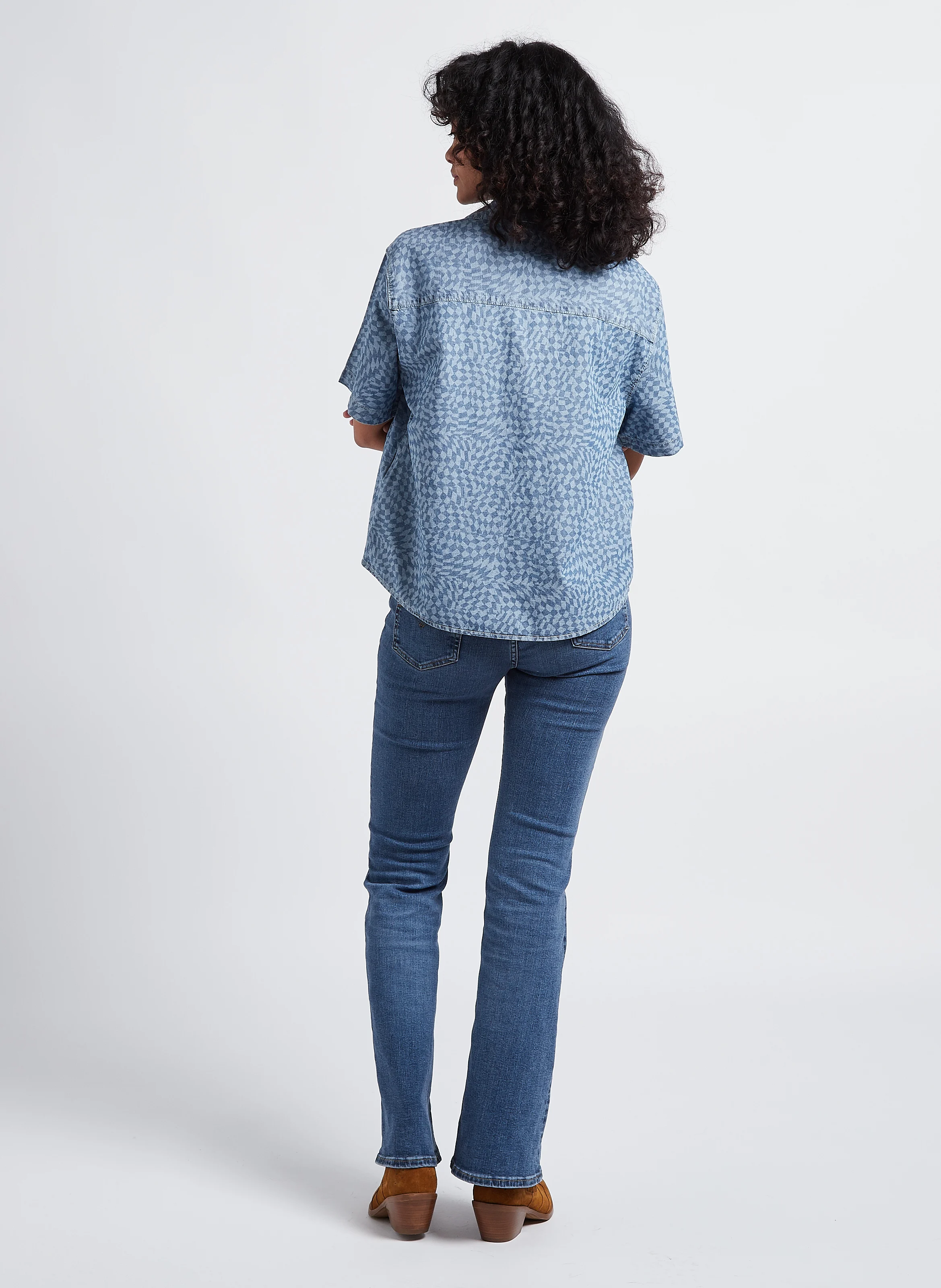 AIDEN SS SHIRT - Chemise col classique en jean | Multicolore