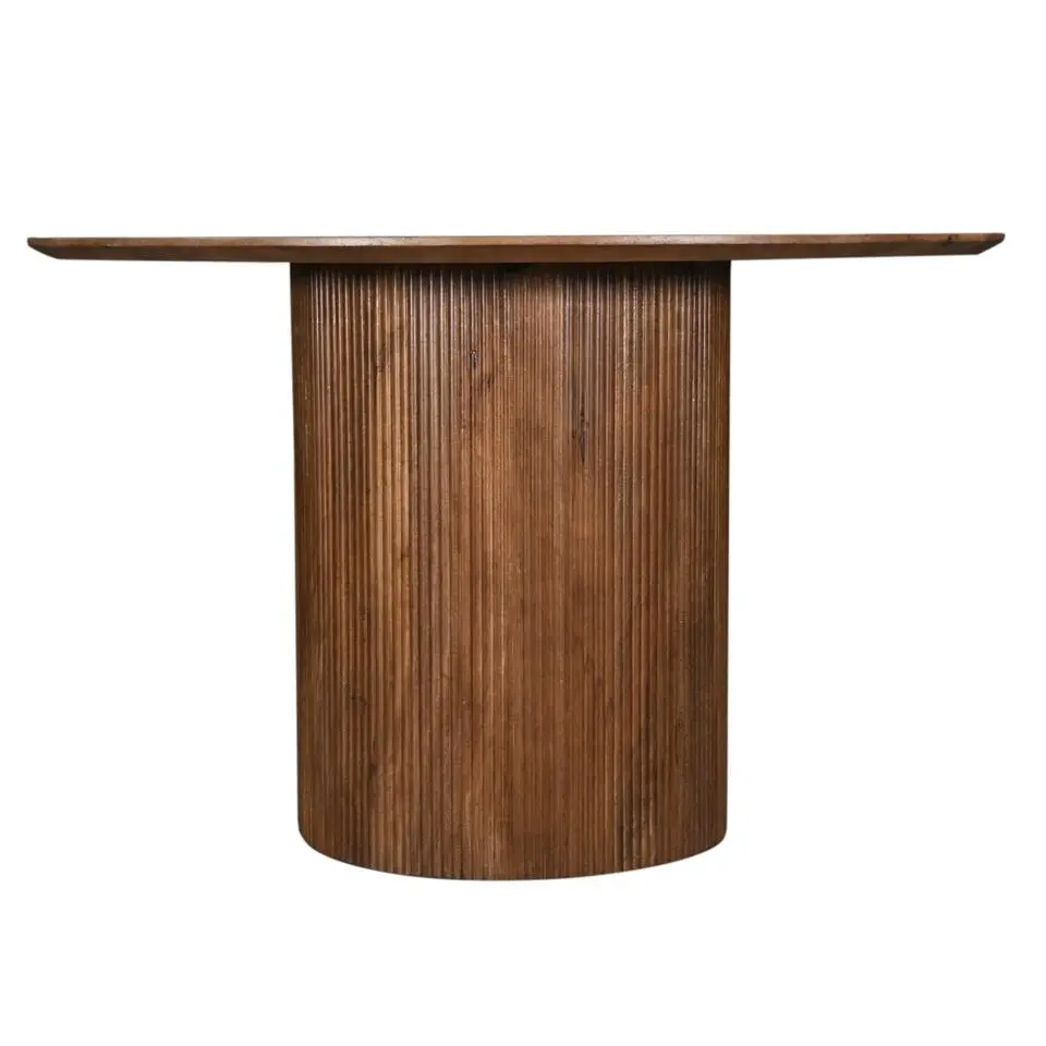 Eettafel Rond Ø120cm - Bruin Mangohout - Jaime