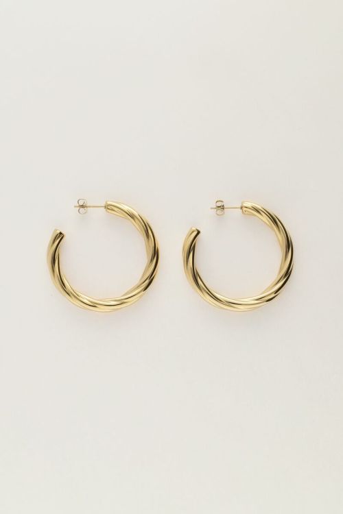 Oorhangers met chunky twist