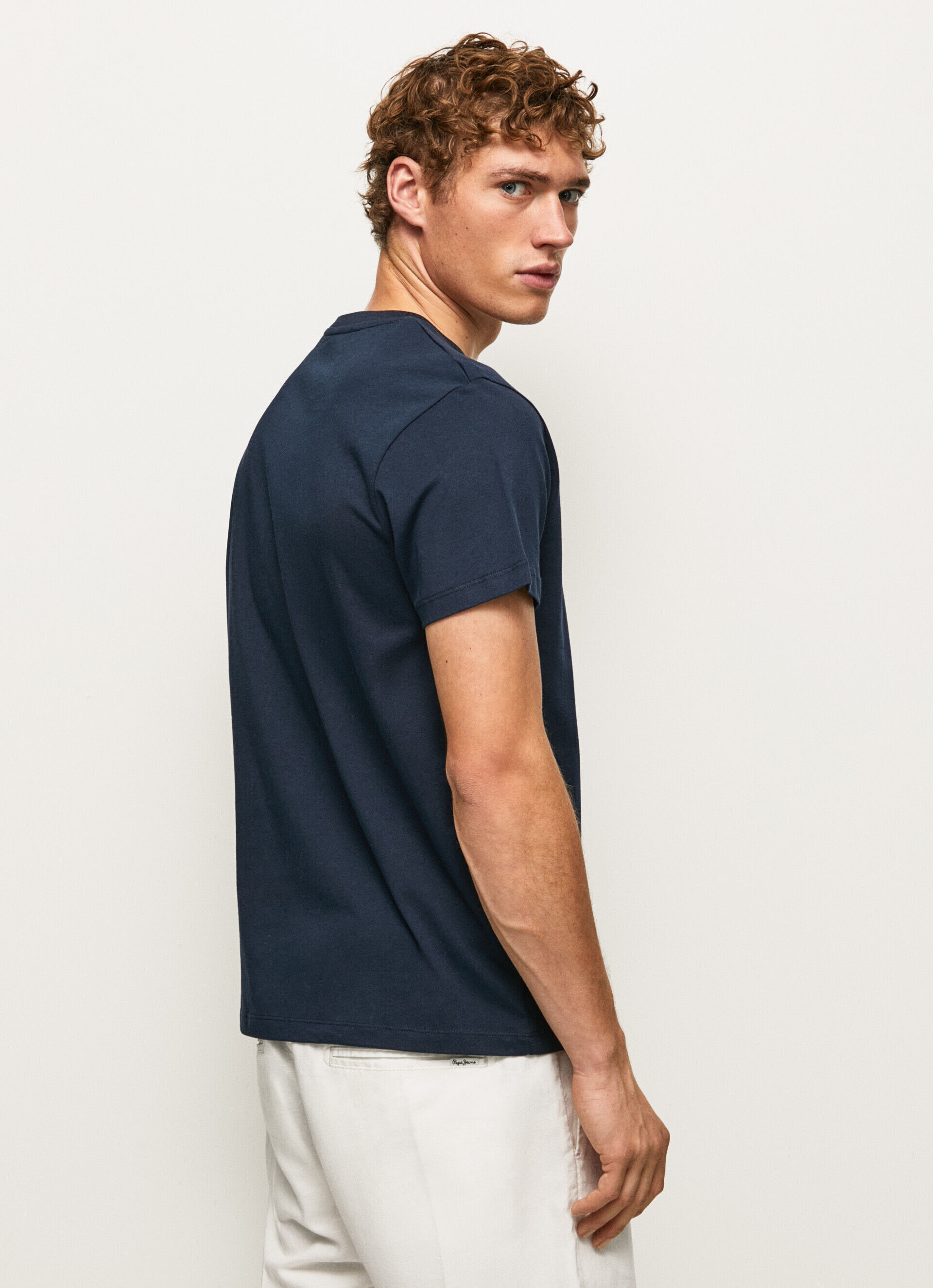 CAMISETA COM LOGOTIPO ESTAMPADO - azul Dulwich