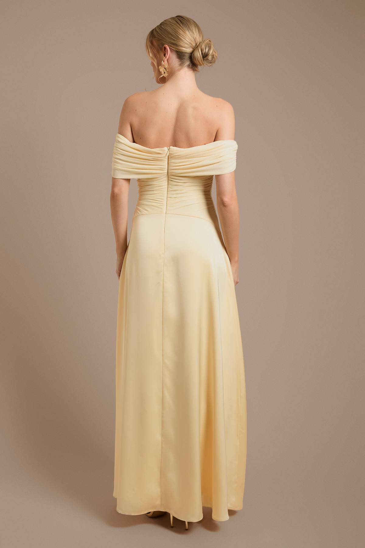 Oasis Robe De Demoiselle D'honneur Bardot En Tulle Et Satin