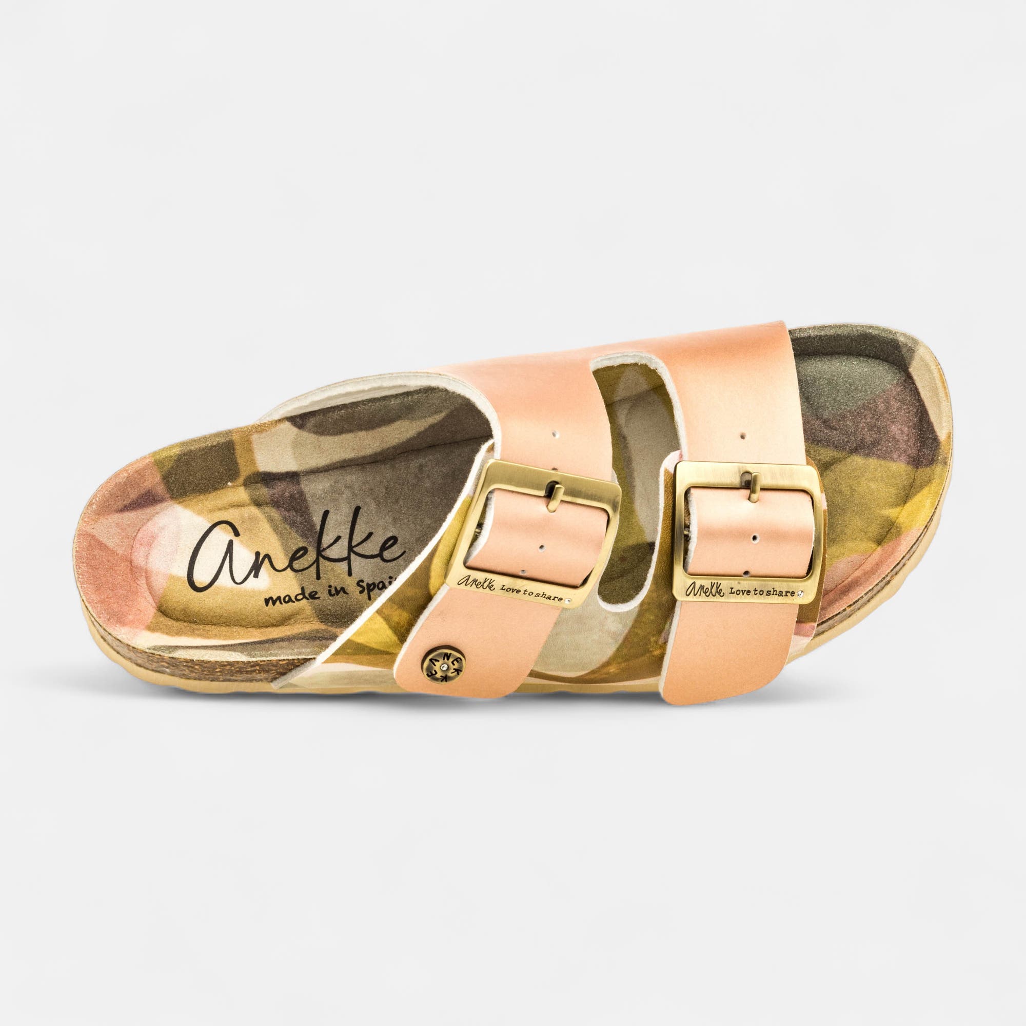 Mules semelle liège Femme rose