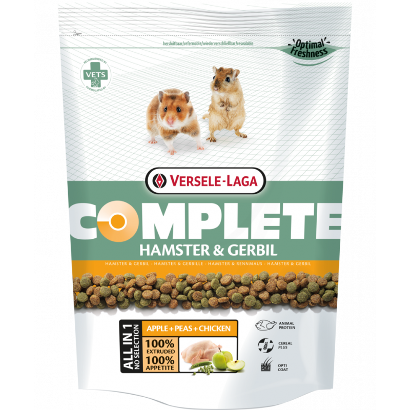 Alimentation extrudés tout-en-un riches en protéines 500g pour hamsters (na
