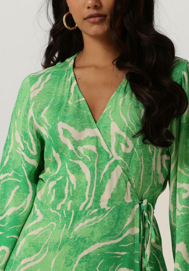 SELECTED FEMME groene selected femme mini jurk slffiola wrap dress