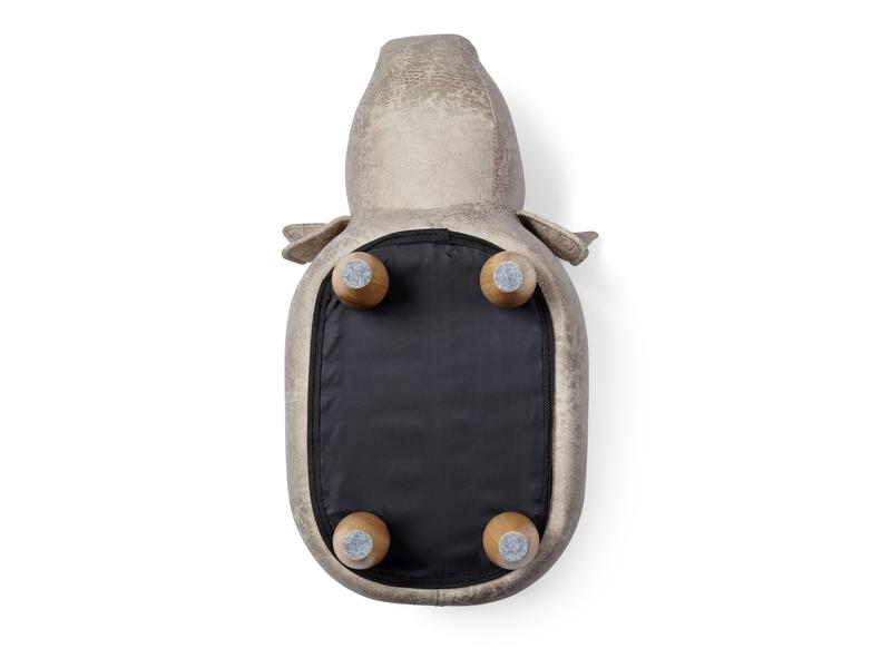 zoosy Kinderhocker Schwein Ernie Grau Hocker in Schweineform