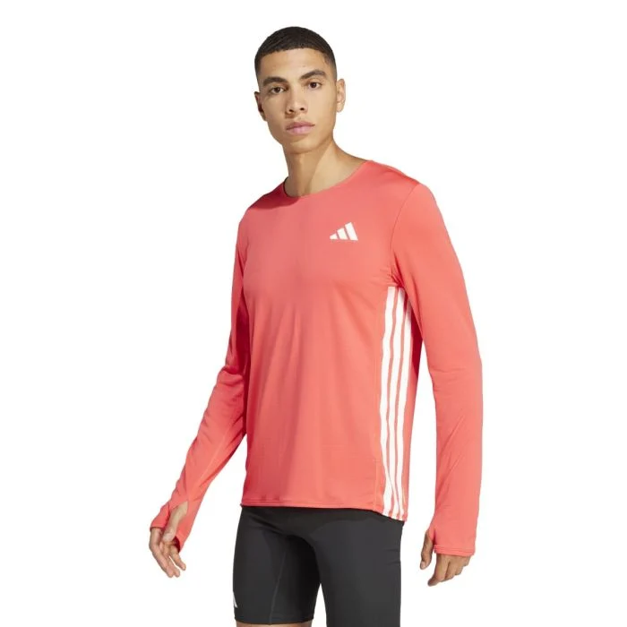 adidas Herre T-shirts Adizero L LS Tee Rød
