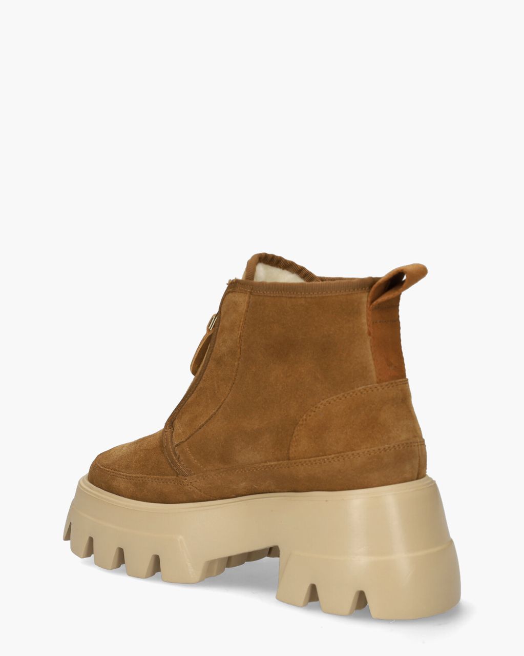 Nubikk Flore Rock Fur Cognac Dames Enkelboots