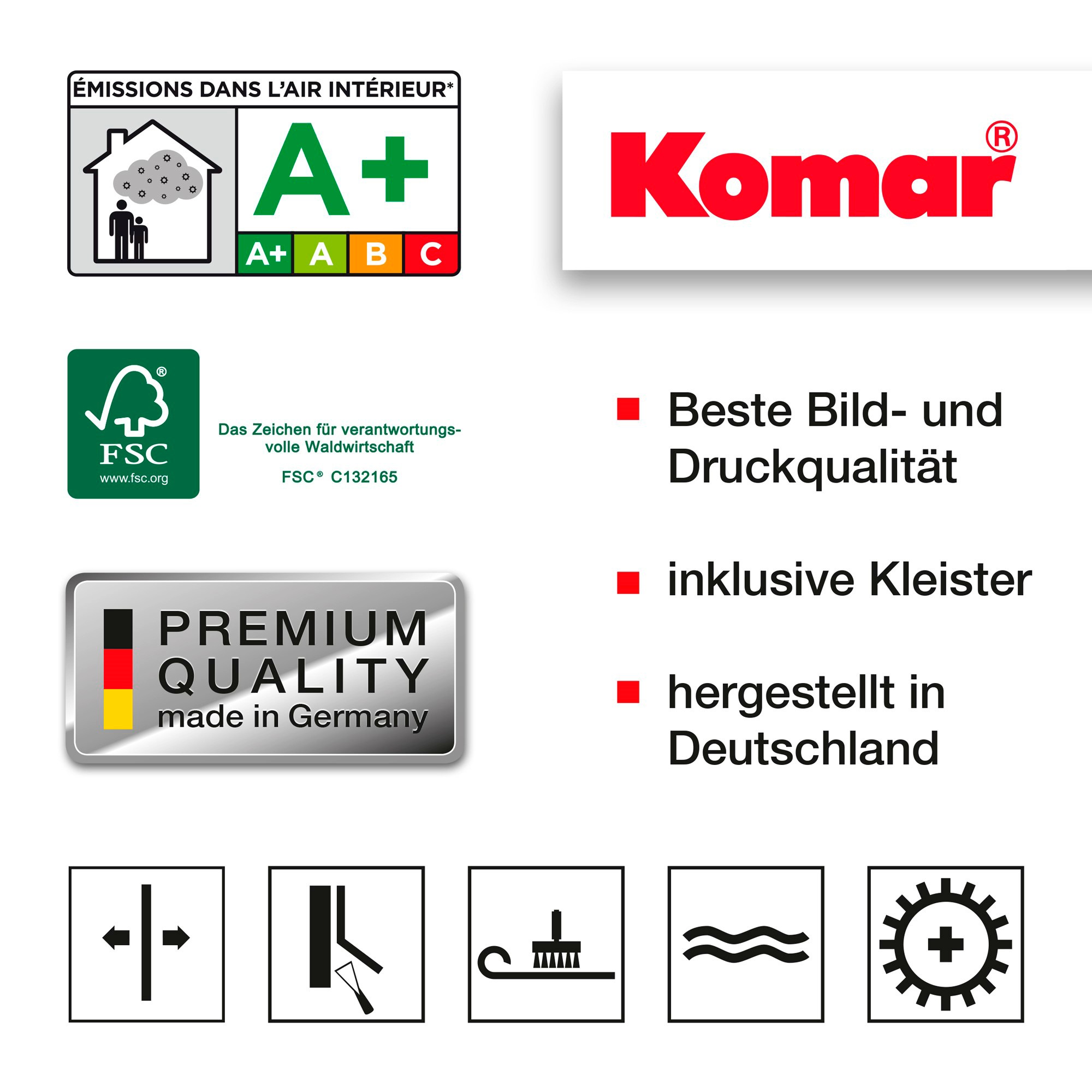 Komar Fototapete »Sunny Day - Grösse 368 x 254 cm« bedruckt glatt Wohnzimmer, Schlafzimmer