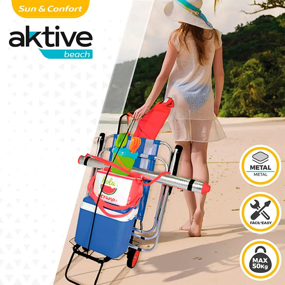 Aktive Faltbarer Strandwagen 35x45x100 cm