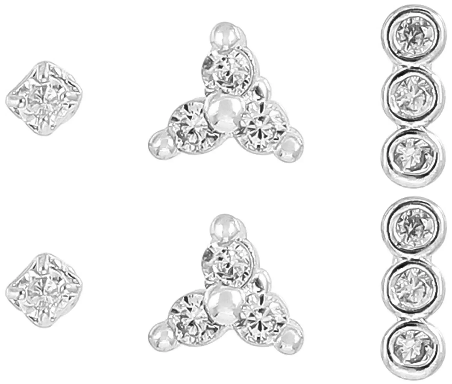 Ohrstecker-Set - Silver Pieces