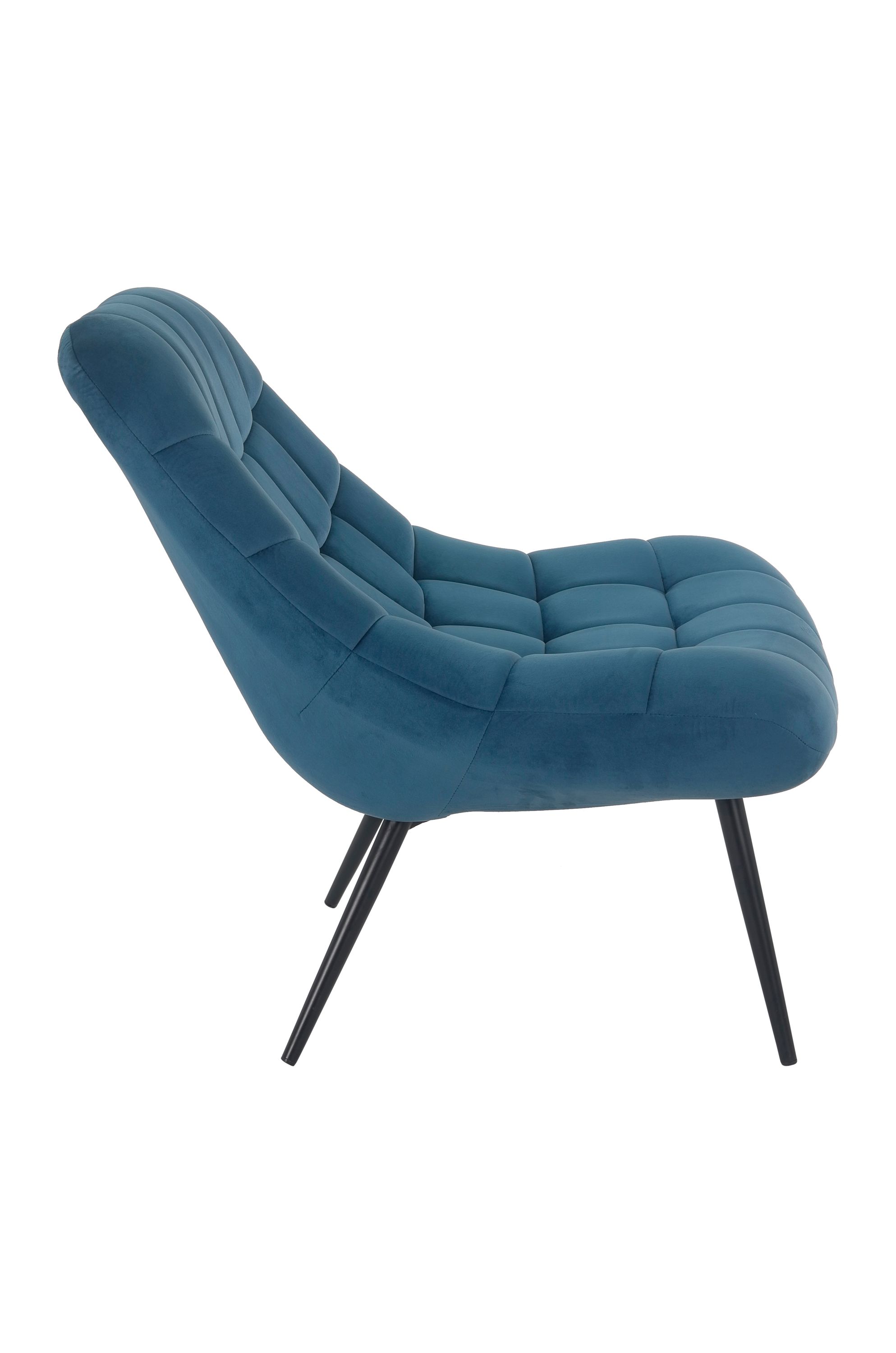 Sessel XXL Samt blau Relaxsessel Polstersessel Ohrensessel Loungesessel