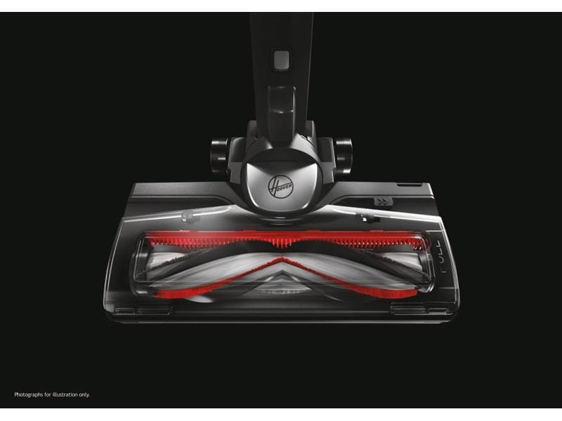 Hoover Akku-Hand- und Stielsauger HF522STH 011 Grau/Rot Kompakter Besenstaubsauger ohne Kabel