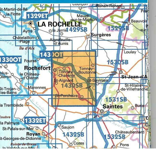 IGN - 1430 SB ROCHEFORT 1 25 000