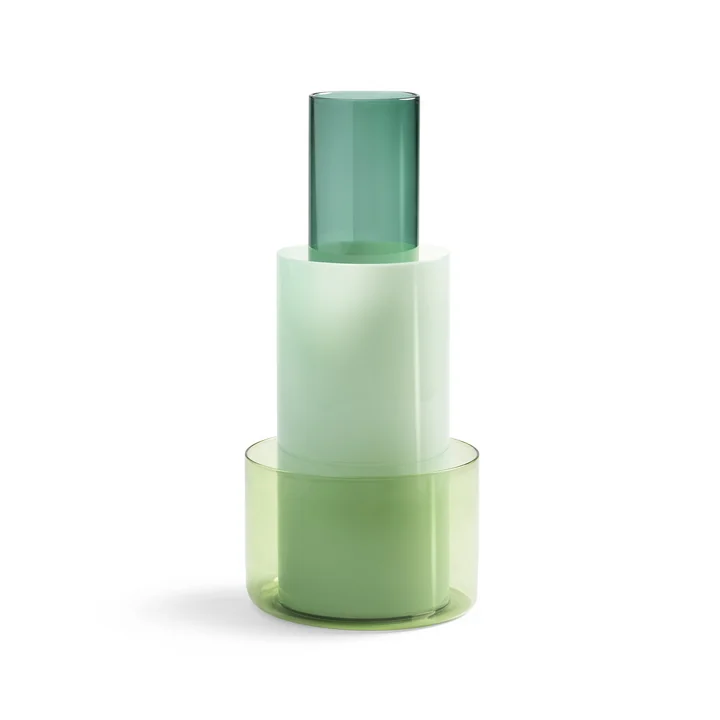 &klevering - Amphi Vase large, milky (3er-Set)