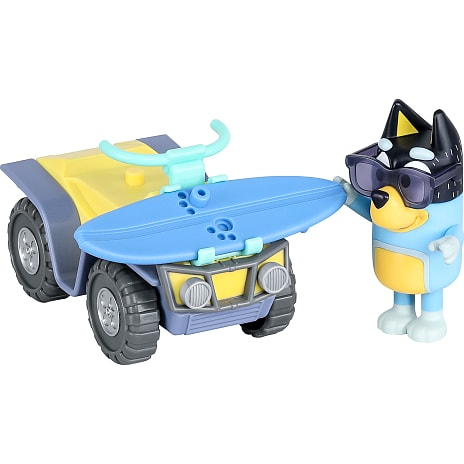Bluey legesæt med Bandit og strandbuggy