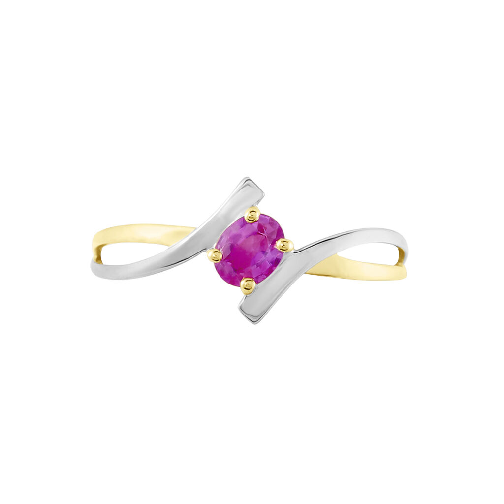 Bague Or Bicolore Rosmunda Rubis