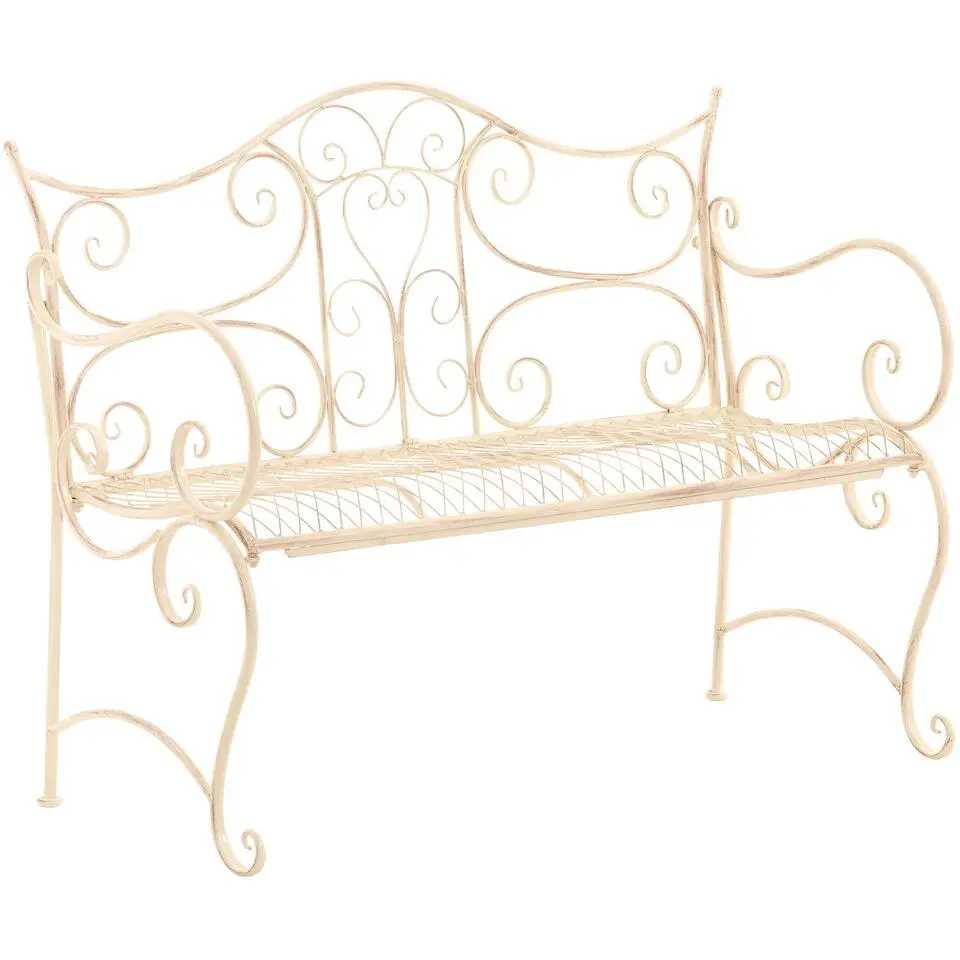 CLP Tuinbank Tara 113 cm - antiek/creme