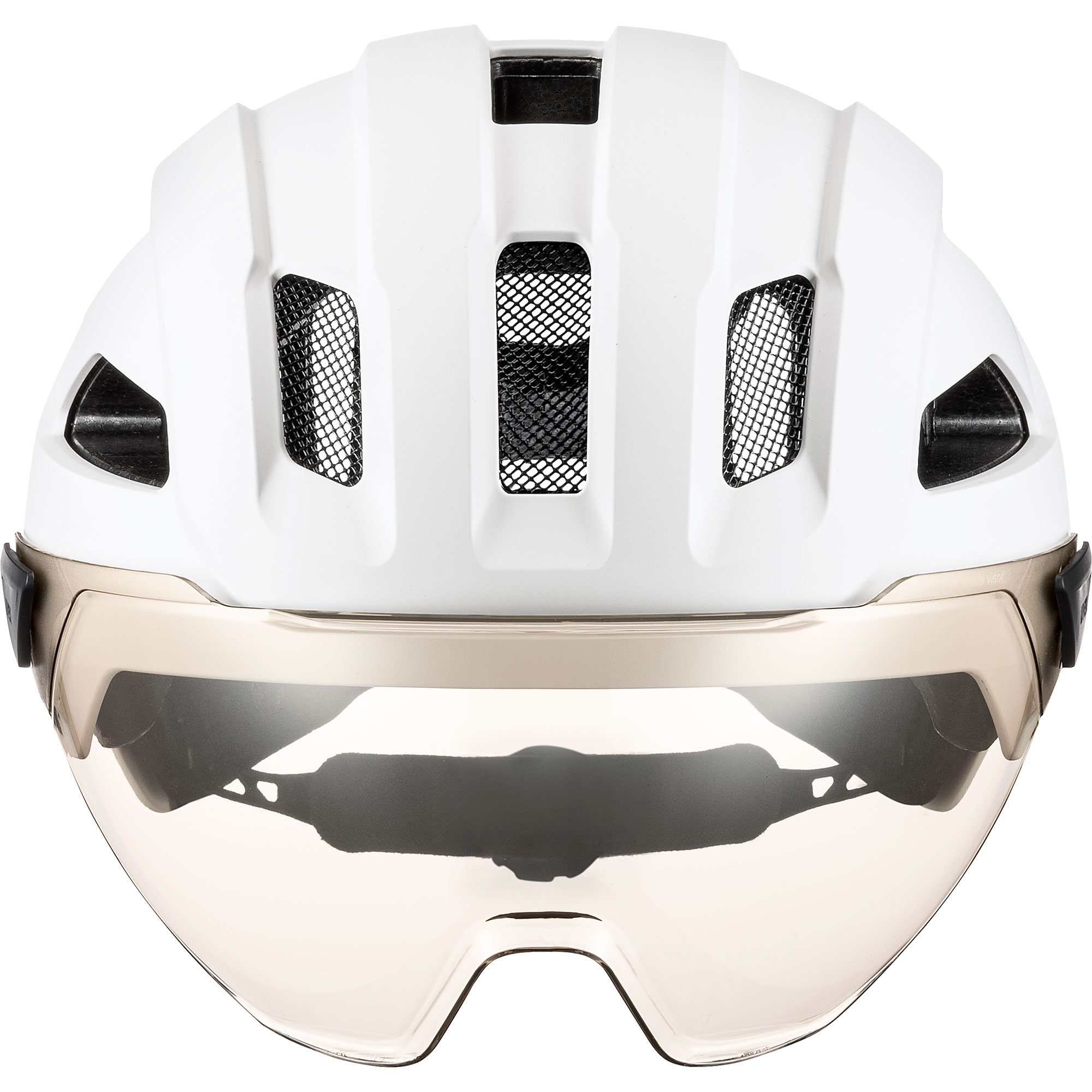 Uvex Stride visor Fahrradhelm white matt