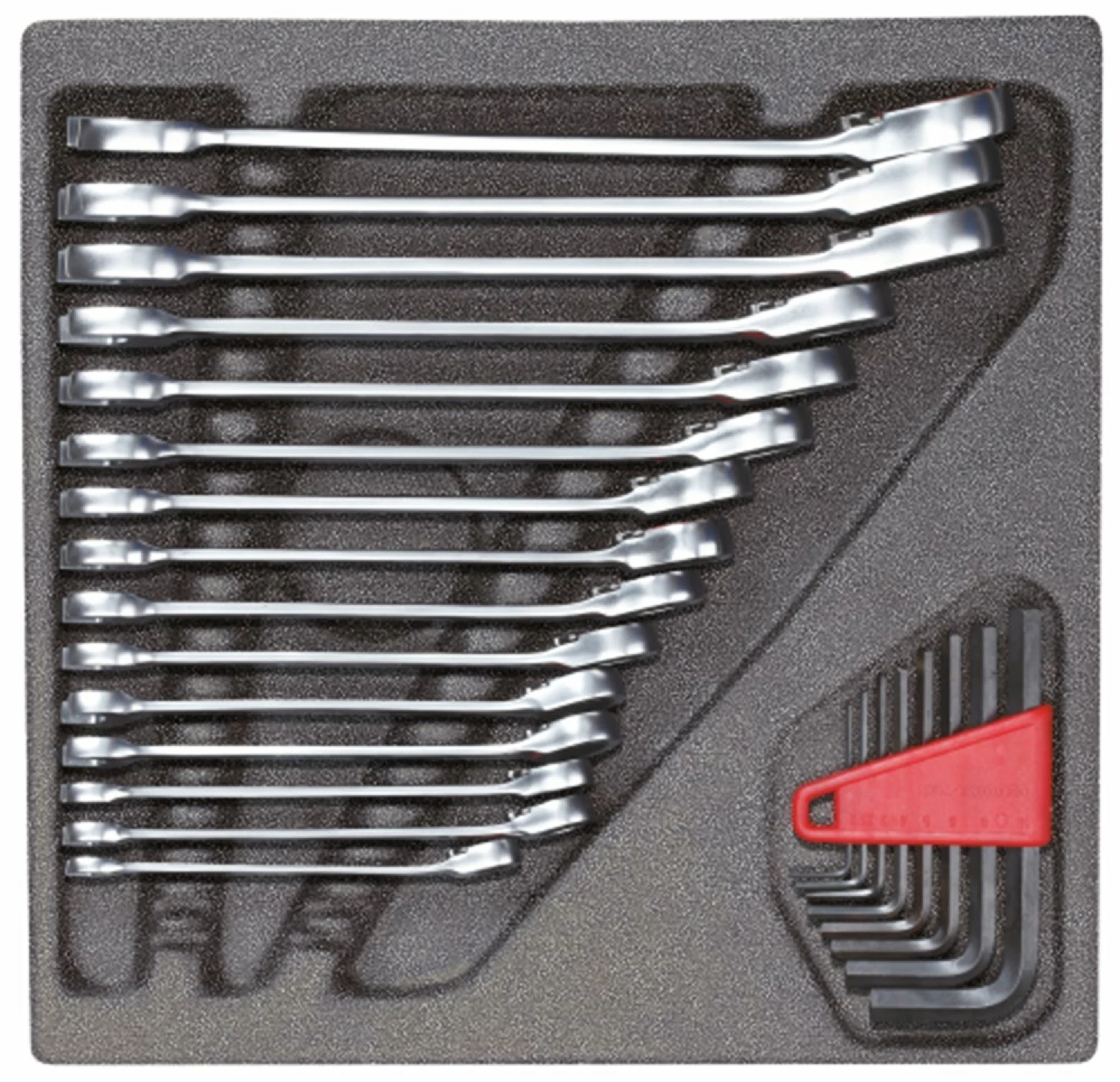 Gedore RED R22250001 24-delige Ringratel-steeksleutel   Haakse Stiftsleutelset
