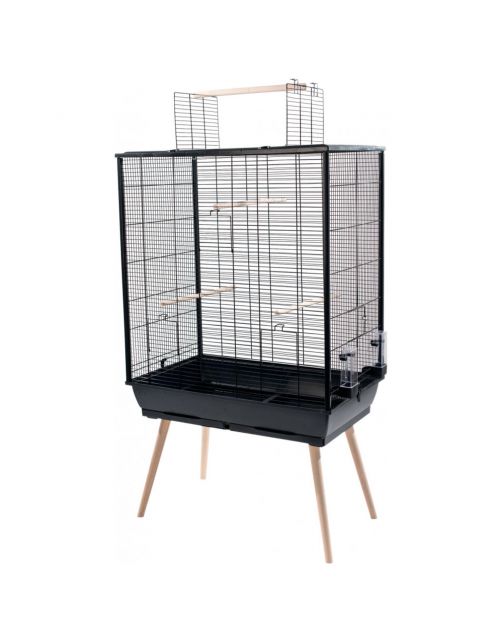 Zolux Vogelkooi Neo Jili Xl - Vogelverblijven - 81x48x132 cm Zwart