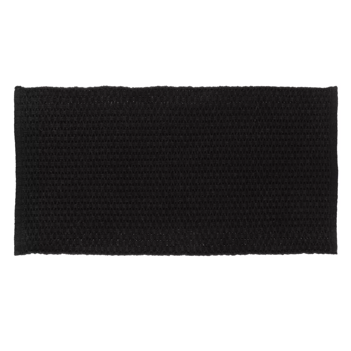 Tapis coton tressé (45 x 90 cm) Rosario Noir