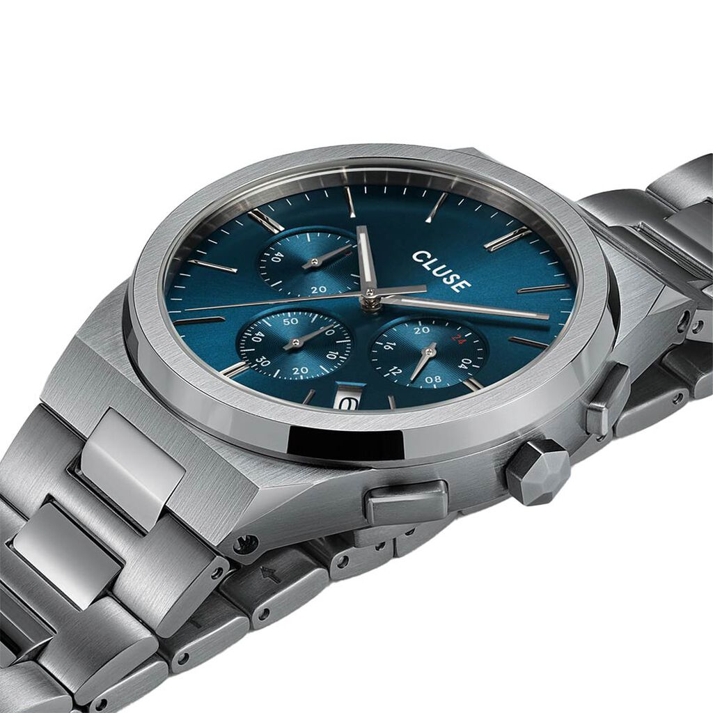 Montre Cluse Vigoureux Chrono Bleu