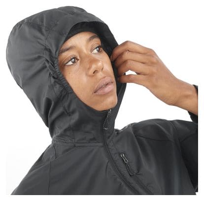 Veste coupe-vent Salomon Bonatti Cross Wind Noir Femme