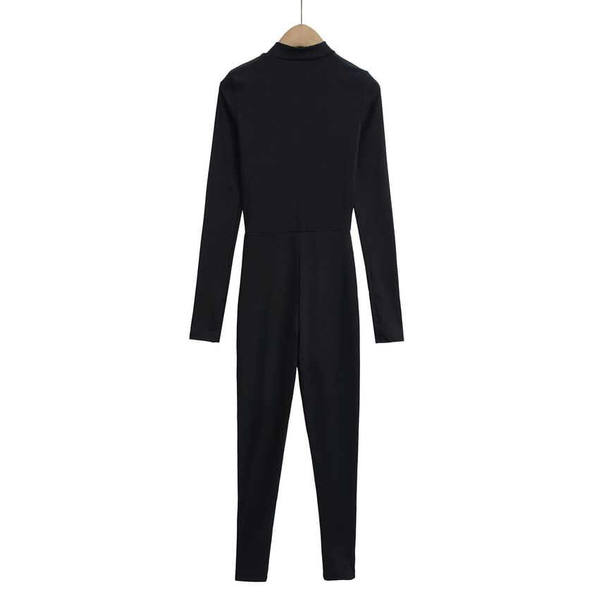 Asiris - Lange mouwen effen jumpsuit