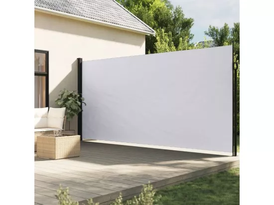 Auvent latéral rétractable blanc 220x500