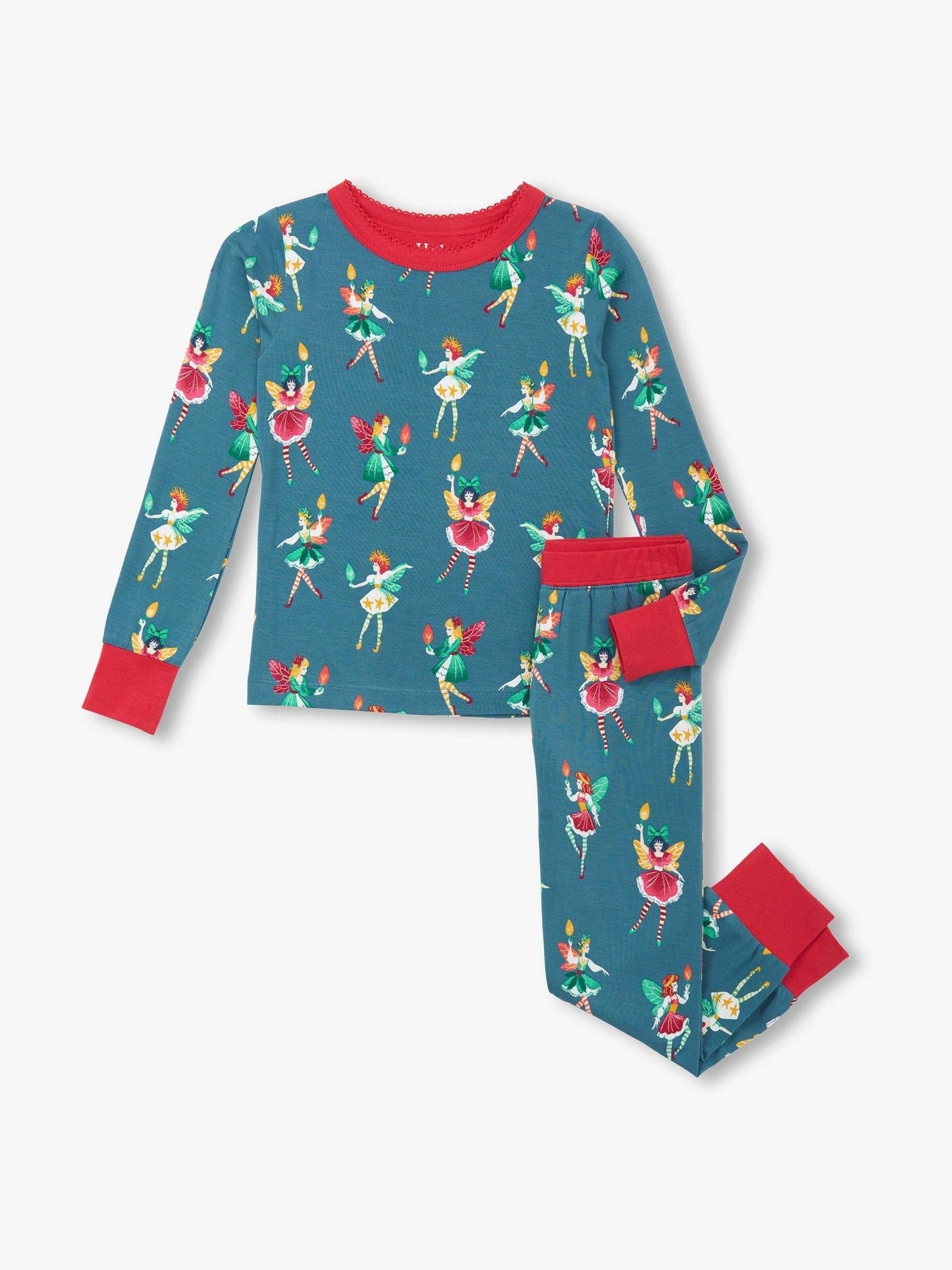 Hatley Navy Blue Christmas Faeries Bamboo Pyjama Set