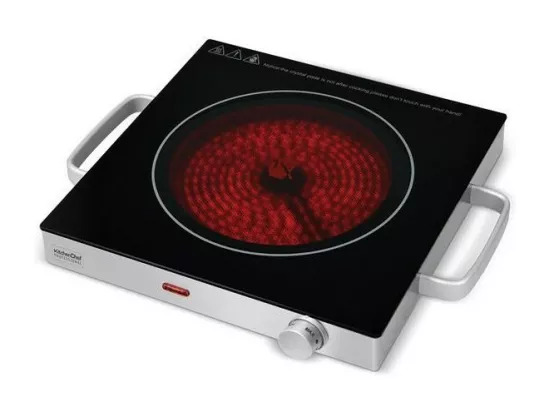Plaque vitrocéramique KITCHENCHEF 2000W 35cm, KCPPV2000