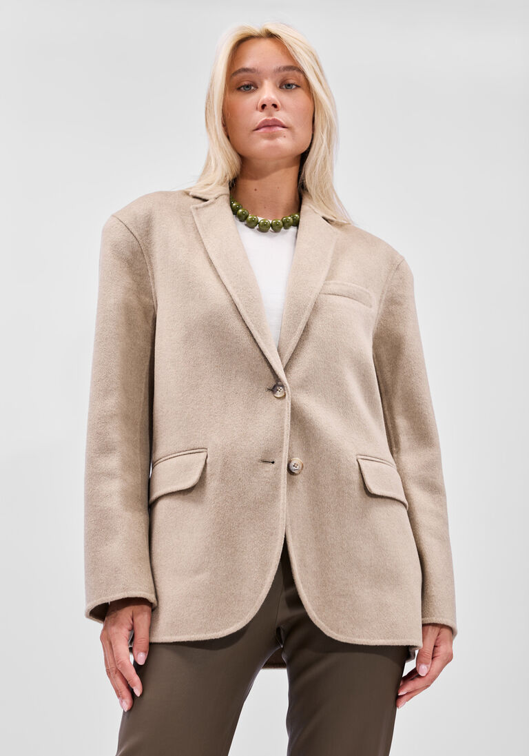 beige anine bing blazer quinn blazer
