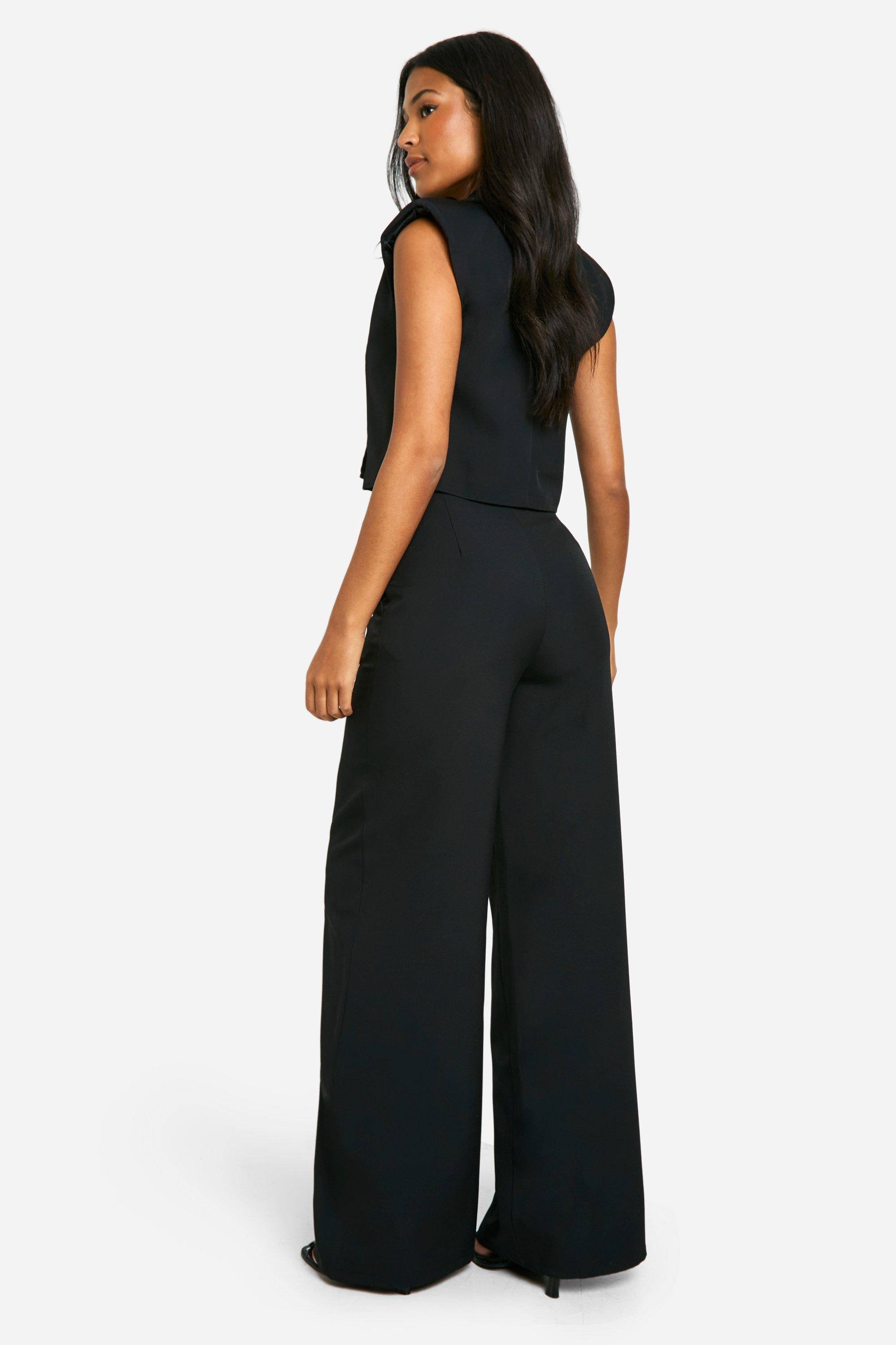 boohoo Pantalon long à jambe droite
