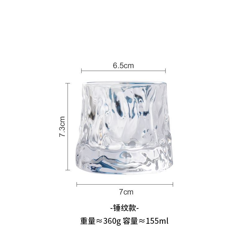 Hashi - reliëf whiskyglas