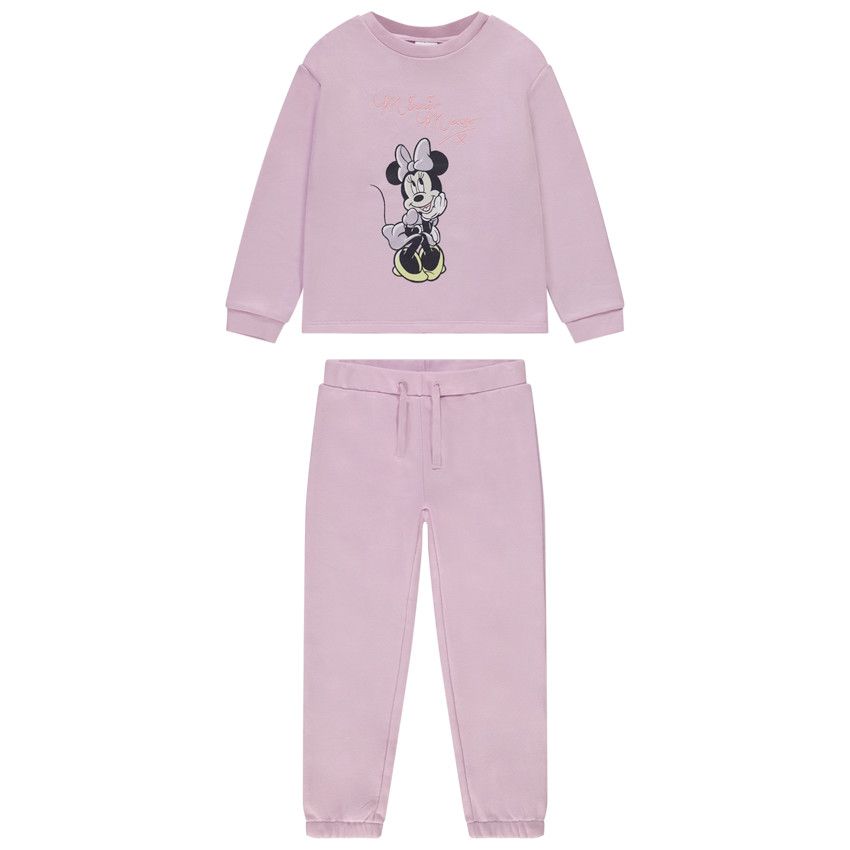 Ensemble jogging 2 pièces Minnie Disney pour fille - Lilas