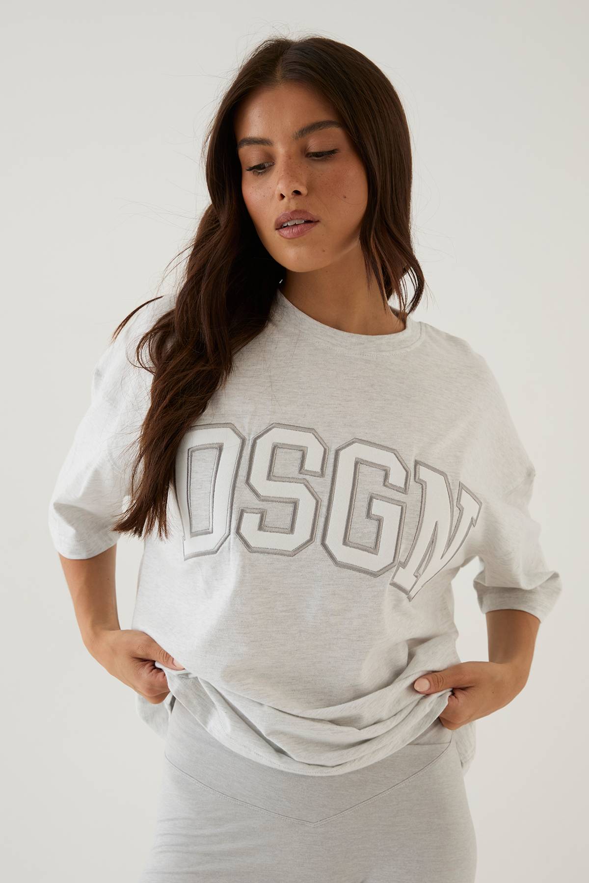 T-shirt Oversize À Appliqué Collégial Dsgn Studio