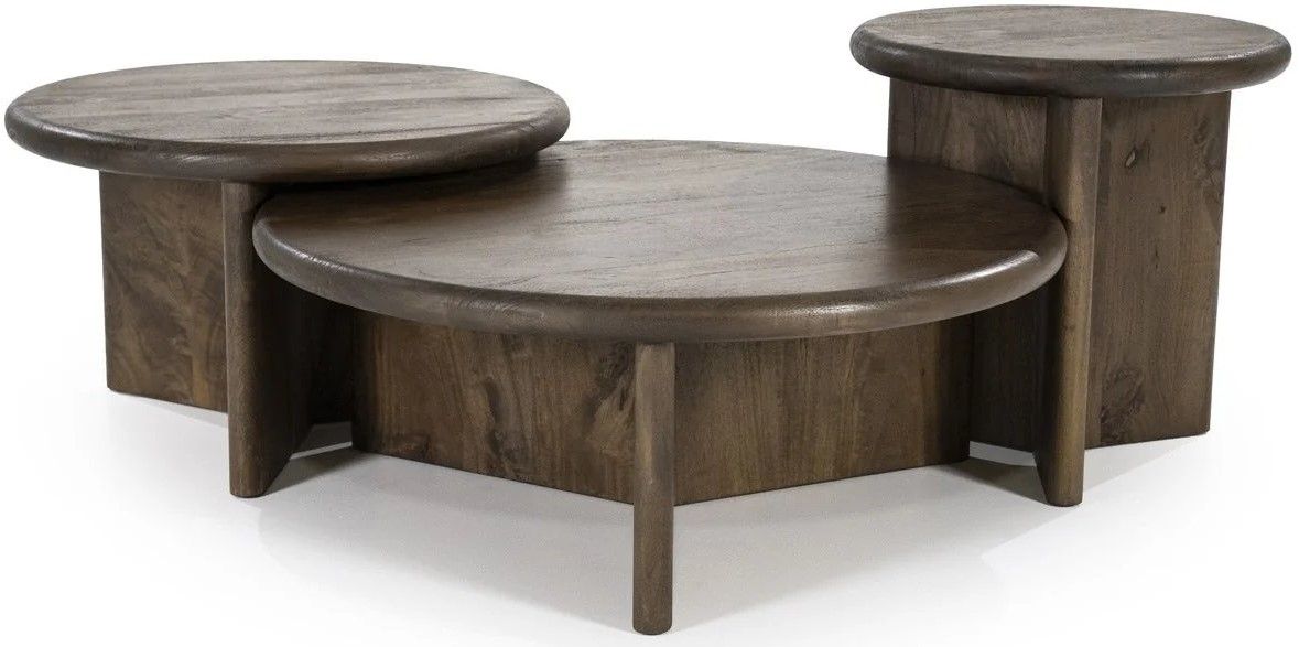 Bijzettafel Brown 240108 Leoti ⌀45  x H45 cm