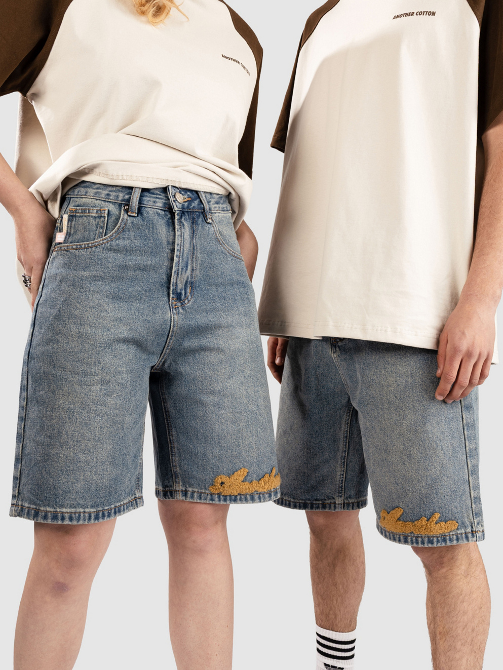 Another Cotton Lab Acl Logo Shorts blue