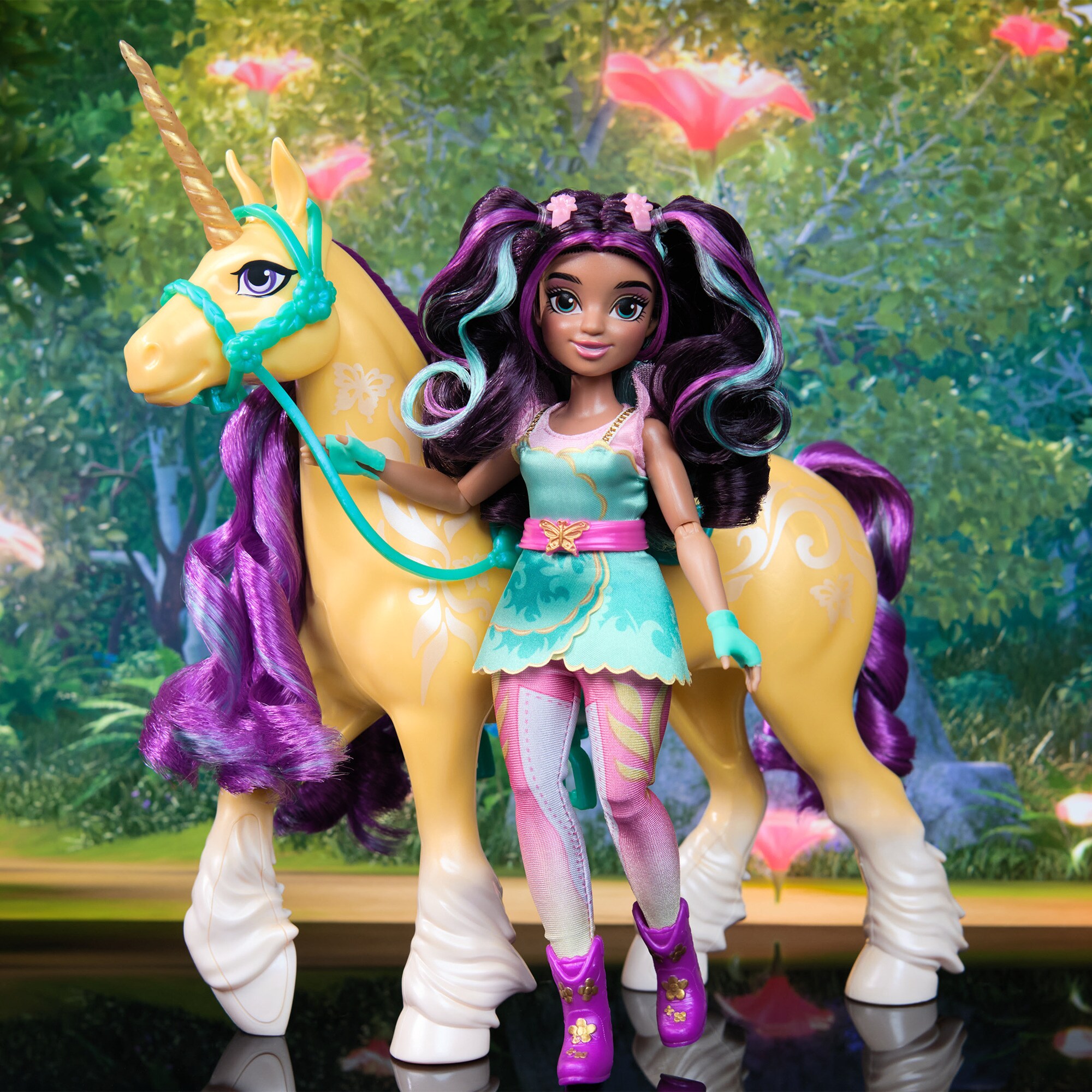 Spin Master Spielfigur Unicorn Academy - Einhorn Leaf