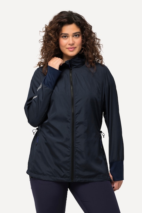 HYPRAR Jacke, leicht, Stehkragen, Tunnelzug, recycelt