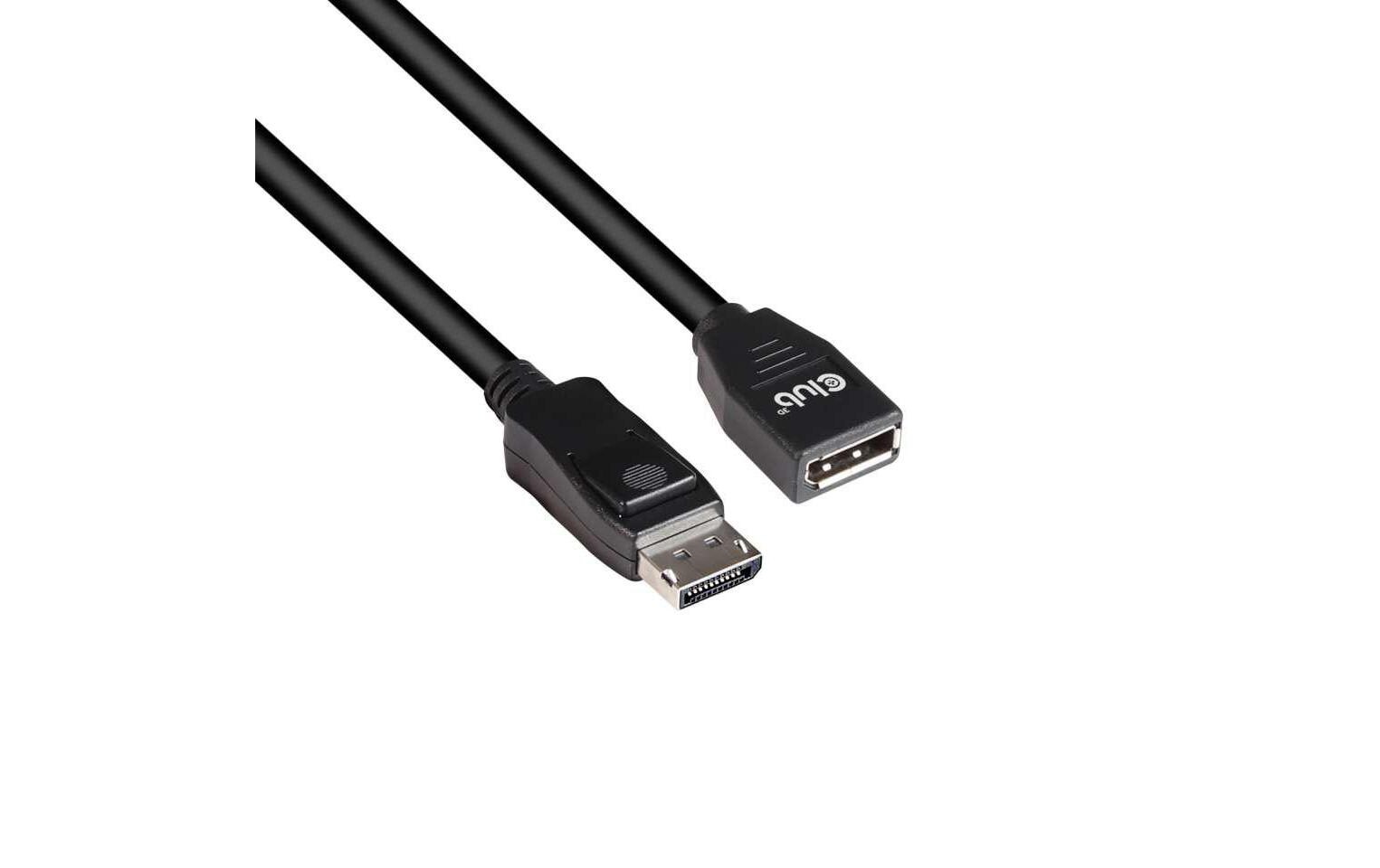 Kabel DisplayPort 1.4 HBR3 8K60Hz, 2 mDisplayPort-Verlängerungskabel, Stecker auf Buchse