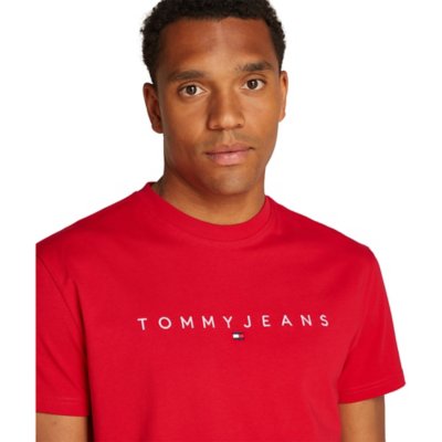 Tee-shirt à manches courtes homme Tjm Reg Linear Logo TOMMY HILFIGER