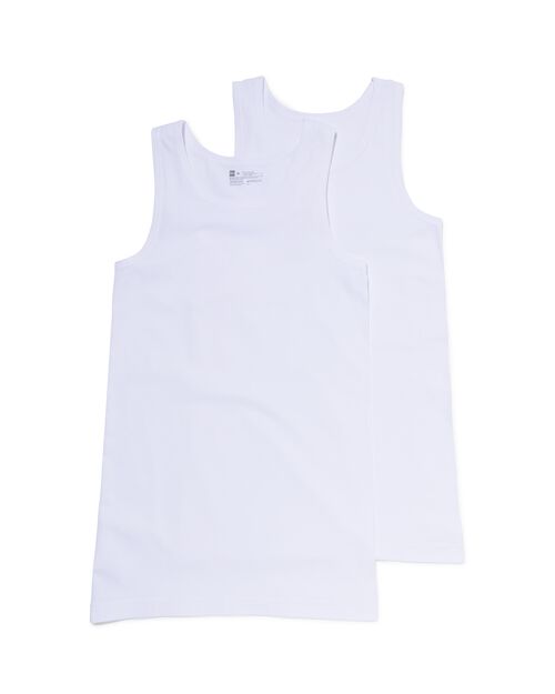 2 maillots de corps homme - sans coutures blanc