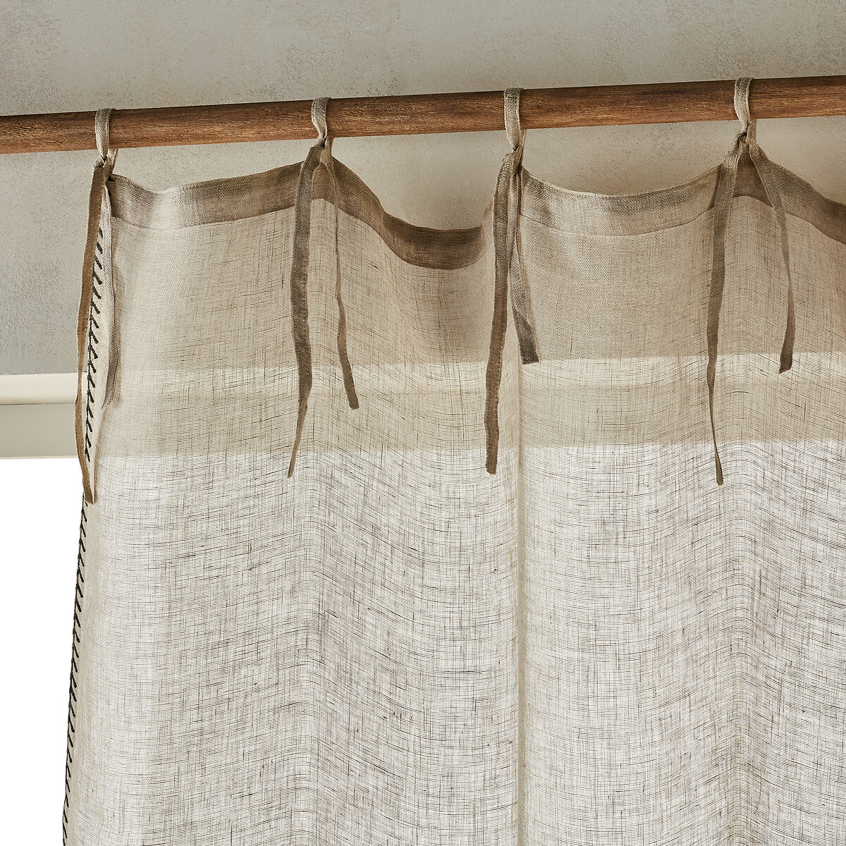 AM.PM<br>Cortina de vidro em voile de linho Delhia