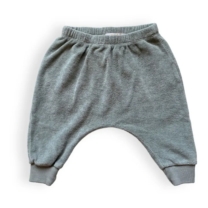 GOLD, Olalala Jogger Ties Eponge Coton Bio | Gris bleuté