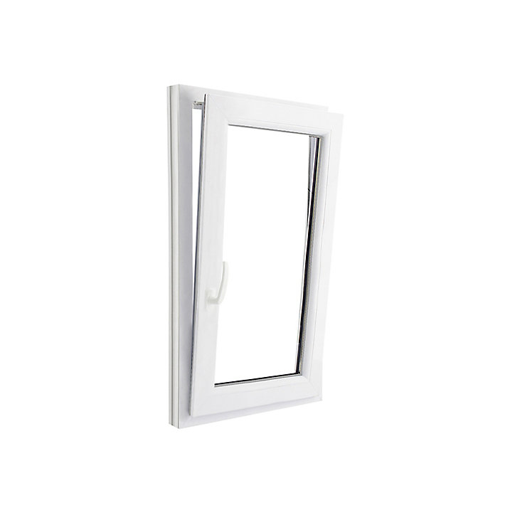 Fenêtre PVC 1 vantail oscillo-battant GoodHome blanc - l.60 x h.105 cm, tirant droit